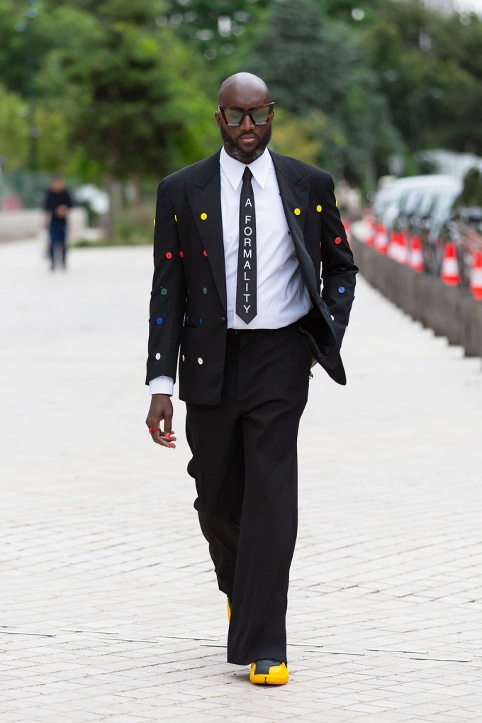 Virgil Abloh At Paris Fashion Week in July 2021