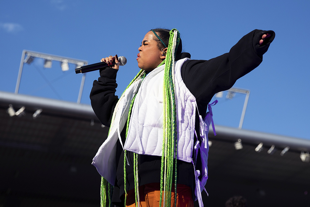 Zoe Wees performs during the Energy Air festival at the Wankdorf stadium in Bern, Switzerland, 04 September 2021.
Energy Air 2021 in Bern, Switzerland - 04 Sep 2021