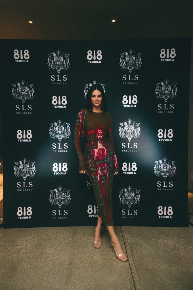 Kendall Jenner at the SAAM Lounge at SLS Brickell
