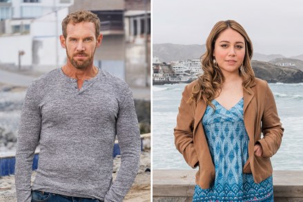 Ben & Mahogany, stars of 90 Day Fiancé: Before the 90 Days, pose for promotional portraits  in San Bartolo, near Lima, Peru.