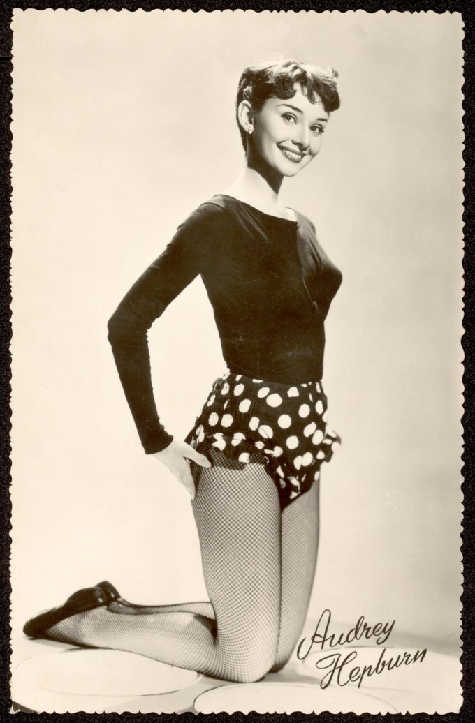 Audrey Hepburn Poses As a Pin-Up Girl