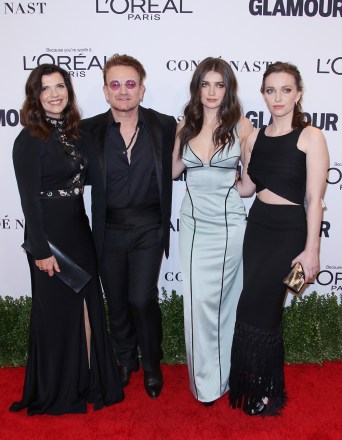 Ali Hewson, Bono, Eve Hewson and Jordan Hewson
Glamour Women of the Year Awards, Arrivals, Los Angeles, USA - 14 Nov 2016