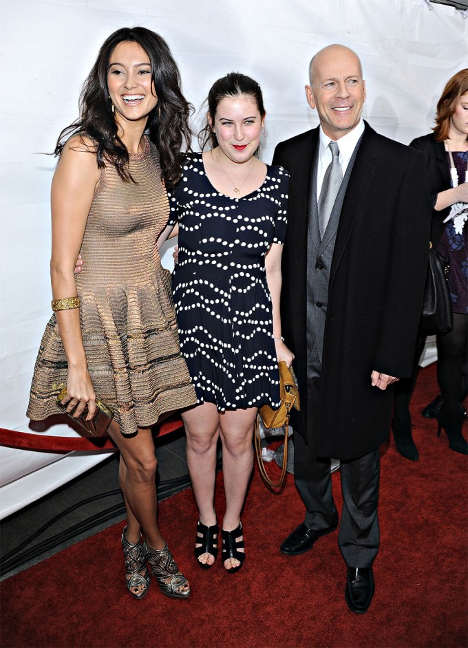 Bruce Willis Brings Wife Emma & Daughter Scout To ‘Cop Out’ Premiere In 2010
