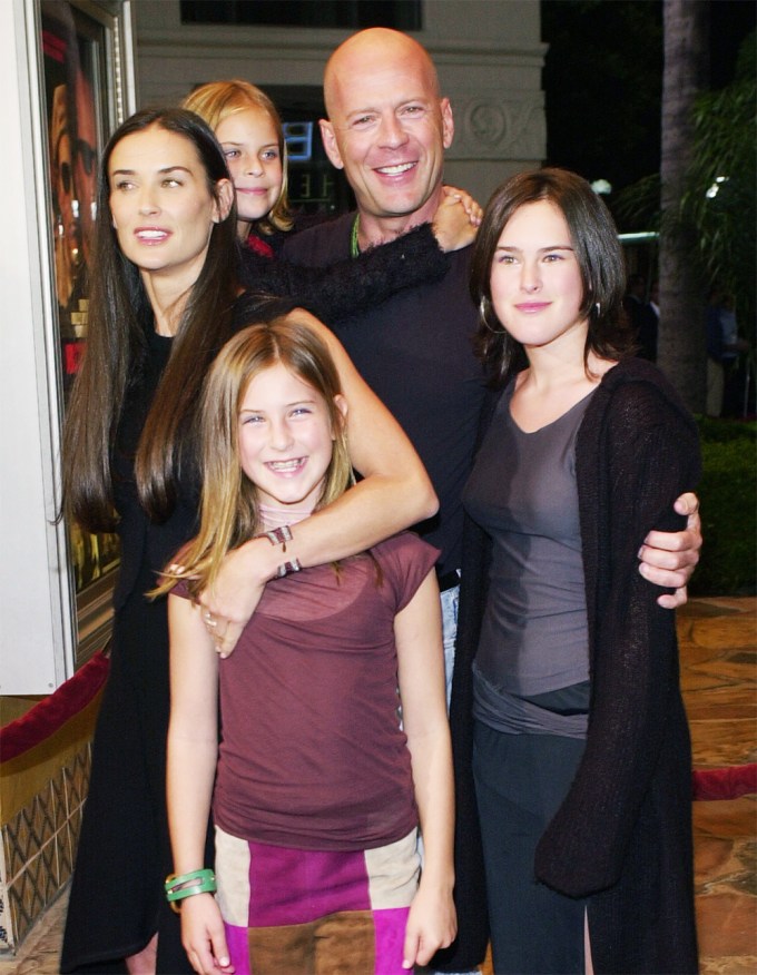 Bruce Willis & His Family