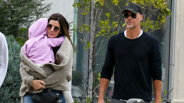 Sandra Bullock, daughter, and Bryan Randall