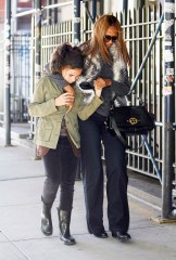 November 4 2011, New York City....Model Iman and her daughter Alexandria Zahra Jones walking in Soho on November 4 2011 in New York City.... Newscom/(Mega Agency TagID: acephotos235689.jpg) [Photo via Mega Agency]