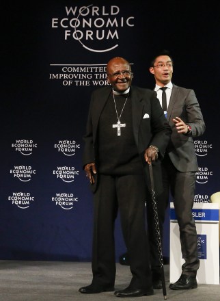 Archbishop Emeritus of South Africa Desmond Tutu (l) with Philipp Rosler From Germany Member of the Managing Board World Economic Forum (r) at the World Economic Forum on Africa at the Cape Town International Convention Centre South Africa 05 June 2015 the World Economic Forum on Africa in 2015 Marks 25 Years of Change on the Continent According to the World Economic Forum Over the Past Fifteen Years Africa Has Demonstrated an Economic Turnaround Growing Two to Three Percentage Points Faster Than Global Gdp Some of the Highlight Discussions at This Years Meeting Focused on Food Security and Agriculture and Also the Various Options and Areas of Investment South Africa Cape Town
South Africa World Economic Forum - Jun 2015