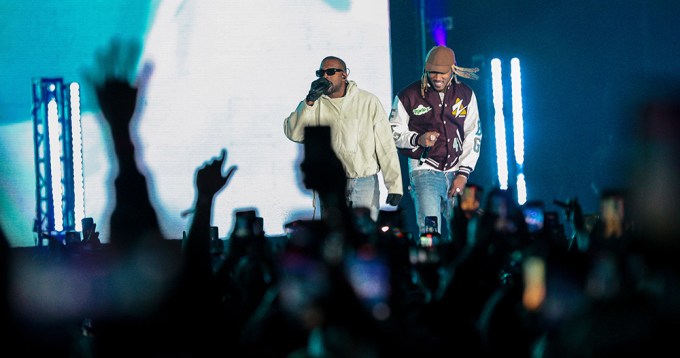 Future Surprises Fans with Special Guest Kanye West on the CÎROC Stage