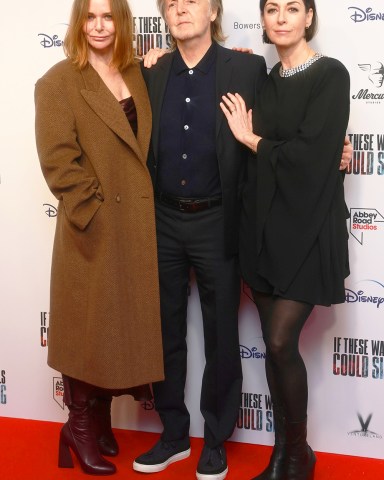 Stella McCartney, Paul McCartney and Mary McCartney
'If These Walls Could Sing' documentary premiere, London, UK - 12 Dec 2022