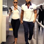 Pregnant Chrissy Teigen And John Legend Arriving At The Medical Centre