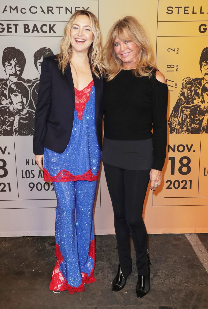 Kate Hudson & Goldie Hawn Arrive At Beatles Collection Launch