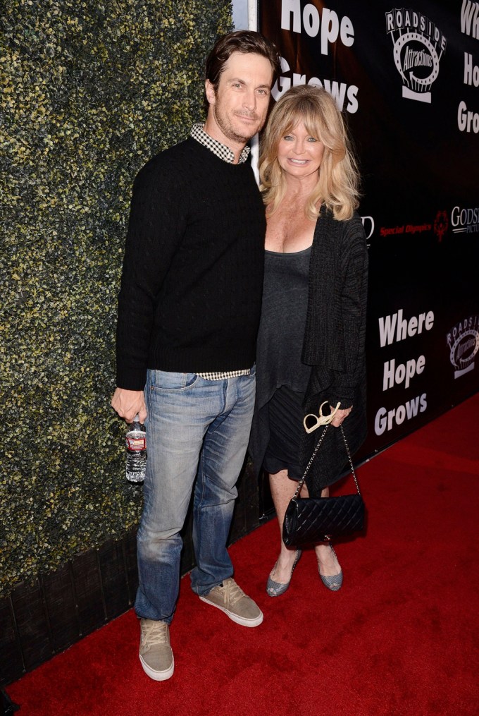 Oliver Hudson & Goldie Hawn Step Out In Hollywood