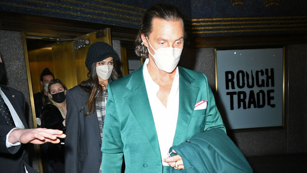 Matthew McConaughey & Camila Alves Twin In Green For Romantic NYC Date Night