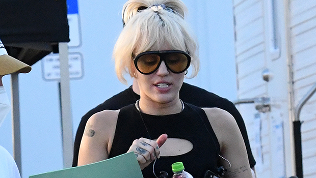 Miley Cyrus Rocks Mini Black Romper With Short Shorts For Miami NYE Show Rehearsal – Photos