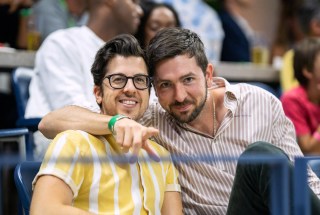 Christopher Mintz Plasse and Nicholas Braun stop by the Heineken suite during the U.S. Open Tennis Championship on September 10, 2021.
US Open Championships 2021, Day Twelve, USTA National Tennis Center, Flushing Meadows, New York, USA - 10 Sep 2021