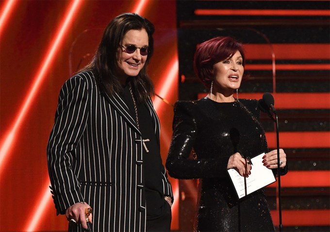 Ozzy Osbourne & Wife Sharon Present At The 2020 Grammys