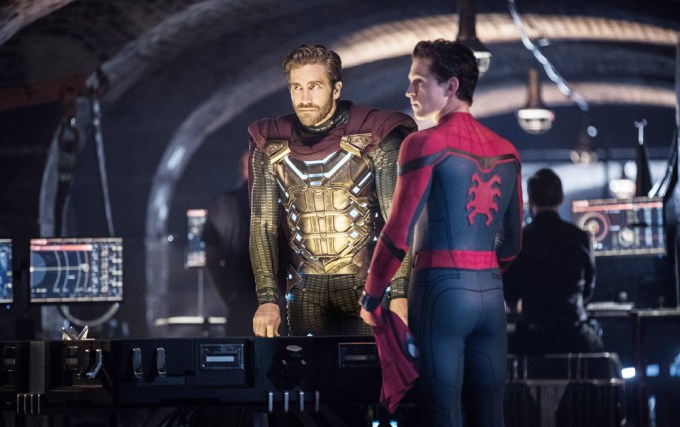Jake Gyllenhaal & Tom Holland In ‘Spider-Man: Far From Home’