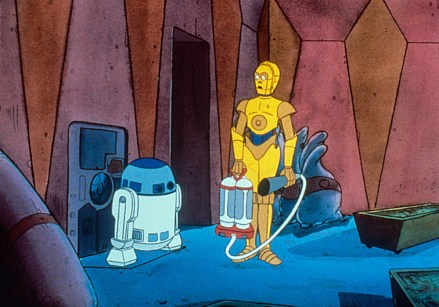 STAR WARS: DROIDS, aka EWOKS AND DROIDS ADVENTURE HOUR, from left: R2-D2, C-3PO, 1985-86. ©LucasFilm / Courtesy Everett Collection