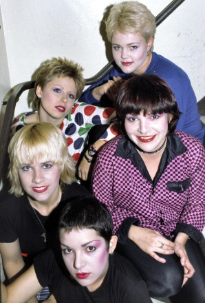 The Go Go's, Belinda Carlisle, Kathy Valentine, Jane Wieldin, Charlotte Caffey, Gina Schock astatine  The Venue, London, Britain - May 1980
VARIOUS