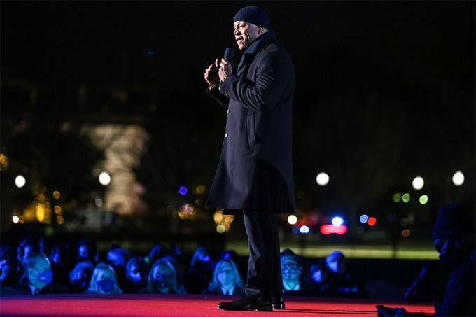 LL Cool J performs at White House Christmas Tree ceremony