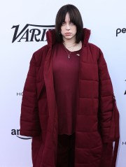 Singer Billie Eilish arrives at the Variety 2021 Music Hitmakers Brunch presented by Peacock and Girls5eva and sponsored by IHG Hotels and Resorts held at the City Market Social House on December 4, 2021 in Los Angeles, California, United States.
Variety 2021 Music Hitmakers Brunch, Los Angeles, United States - 05 Dec 2021