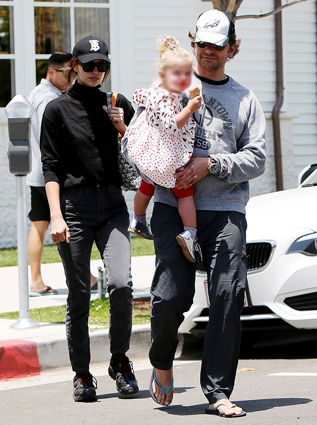 Bradley Cooper, Irina Shayk and her daughter