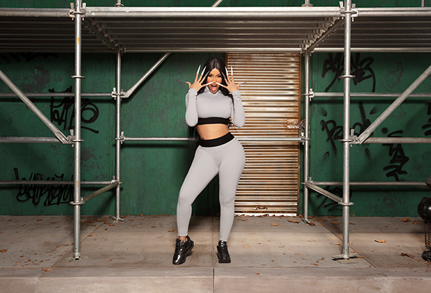 Cardi B's Crop Top & Leggings For Reebok Collection – Photos