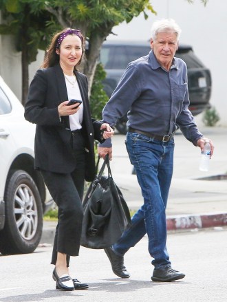 West Hollywood, CA  - *EXCLUSIVE*  - Legendary actor Harrison Ford and his daughter Georgia were spotted jaywalking while out shopping for suits at Si Beau on Melrose Ave in West Hollywood.Pictured: Harrison FordBACKGRID USA 9 MAY 2023 BYLINE MUST READ: Head to toe celebs / BACKGRIDUSA: +1 310 798 9111 / usasales@backgrid.comUK: +44 208 344 2007 / uksales@backgrid.com*UK Clients - Pictures Containing ChildrenPlease Pixelate Face Prior To Publication*