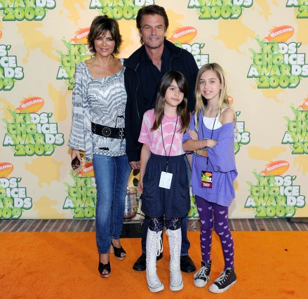 Lisa Rinna; Harry Hamlin; Delilah Hamlin; Amelia Gray Hamlin From left, actors Lisa Rinna, Harry Hamlin and their daughters Delilah and Amelia arrive at the the 22nd Annual Kids' Choice Awards, in Los Angeles
2009 Kids' Choice Awards - Arrivals, Los Angeles, USA