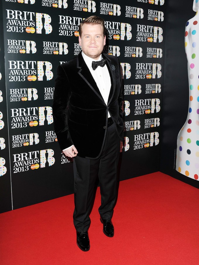 James Corden At The Brit Awards In 2013