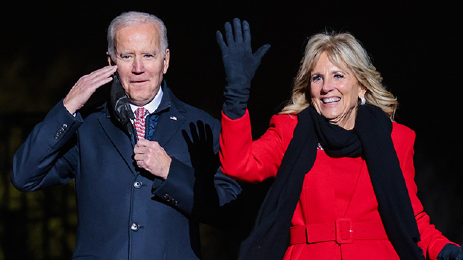 Joe & Jill Biden At The Washington D.C. Christmas Tree Lighting