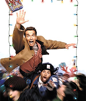 JINGLE ALL THE WAY, Arnold Schwarzenegger, Sinbad, 1996. TM and Copyright © 20th Century Fox Film Corp. All rights reserved. Courtesy: Everett Collection.