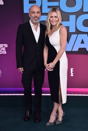 Jo Koy, left, and Chelsea Handler arrive at the People's Choice Awards, at the Barker Hangar in Santa Monica, Calif
2021 People's Choice Awards, Santa Monica, United States - 07 Dec 2021
