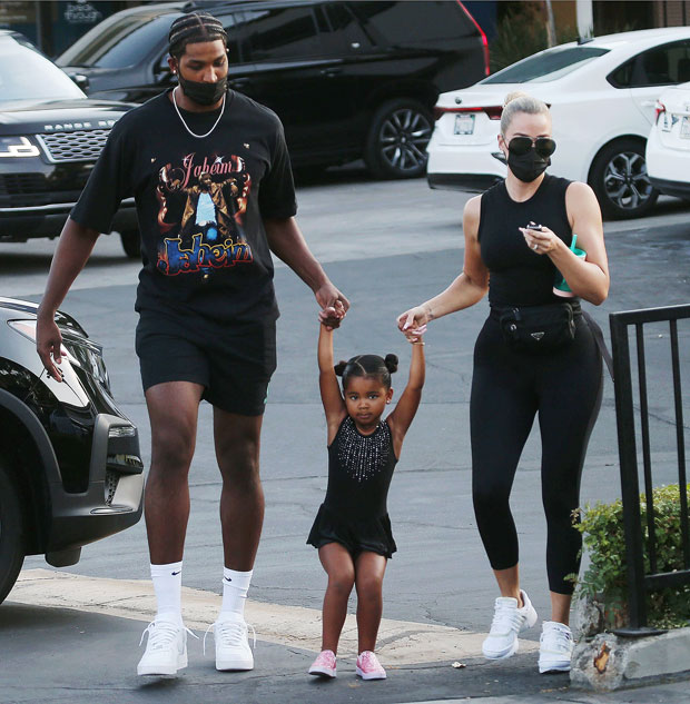 Tristan Thompson, Khloe Kardashian, True Thompson 