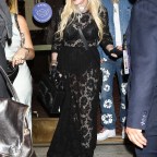 *EXCLUSIVE* Madonna stuns in black lace leaving MJ The Musical on Broadway in NYC!