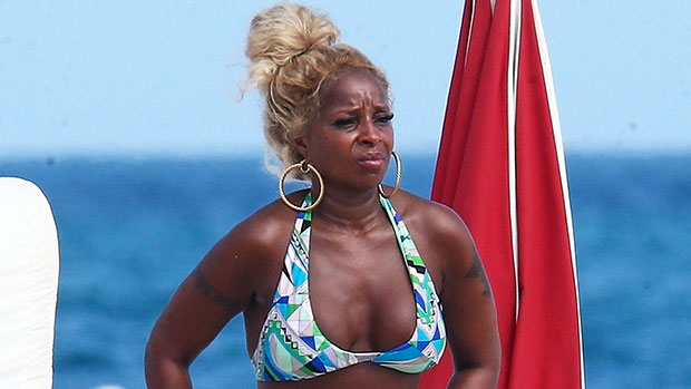 Mary J. Blige Soaks In The Rays In A Colorful Bikini While On Holiday Vacay In Miami – Photos.jpg