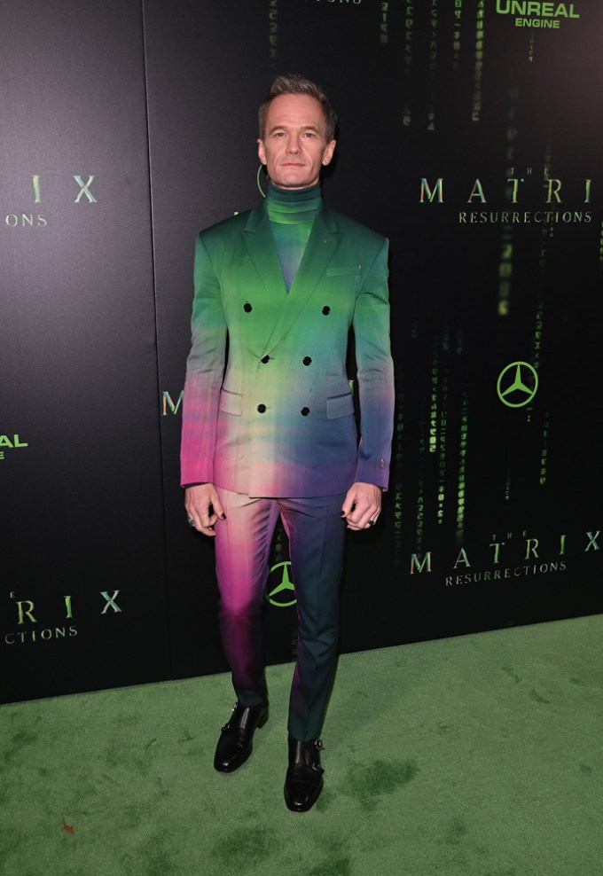 Neil Patrick Harris Rocks Rainbow Suit At ‘The Matrix Resurrections’ Premiere