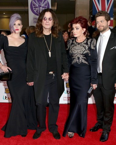 Kelly Osbourne, Ozzy Osbourne, Sharon Osbourne and Jack Osbourne
Pride of Britain Awards, Grosvenor House, London, Britain - 28 Sep 2015