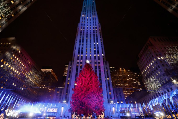 The Rockefeller Center Christmas Tree is seen in NYC