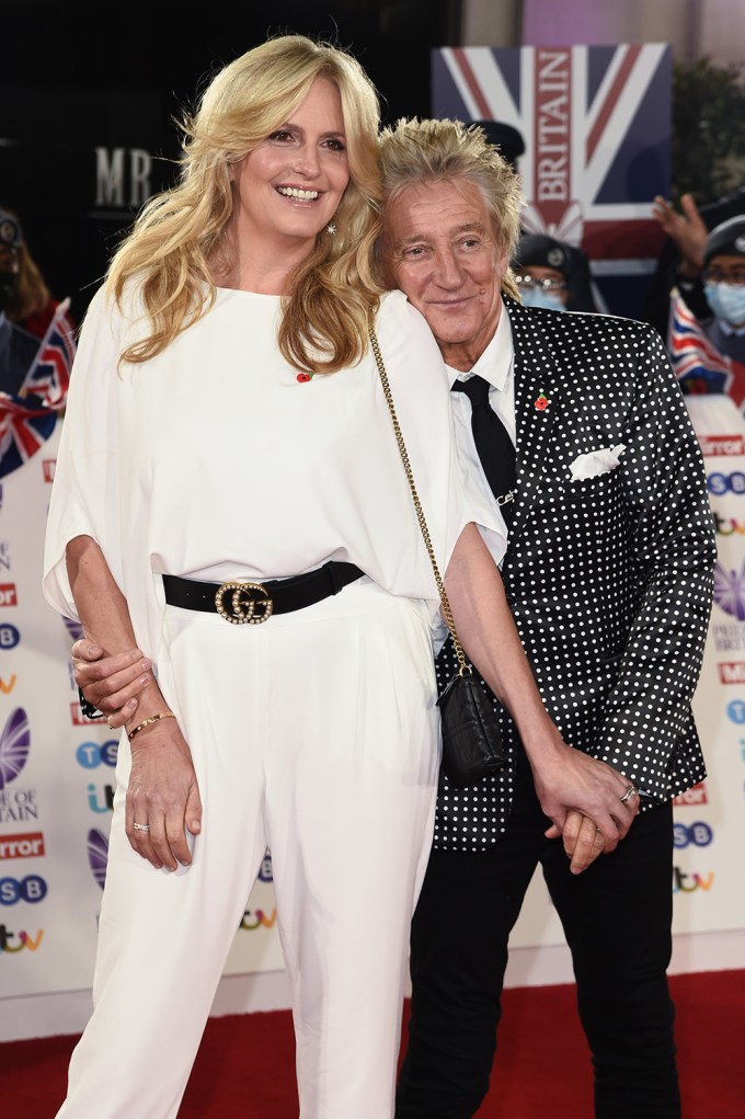 Rod Stewart & Penny Lancaster At The Pride Of Britain Awards