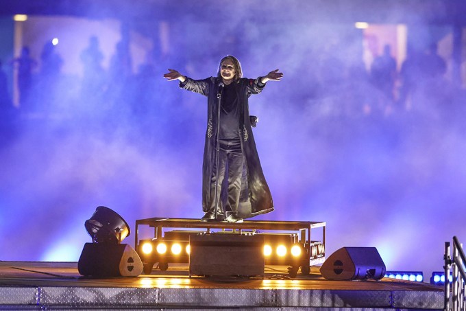 Ozzy Osbourne performs at the 2022 Commonwealth Games