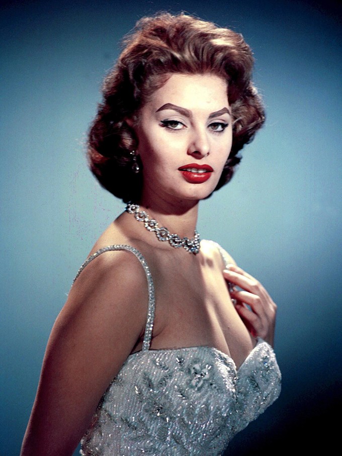 Sophia Loren Strikes A Pose in 1955