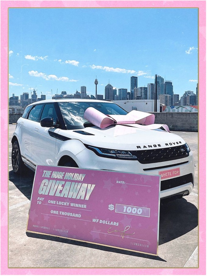White Fox’s Range Rover giveaway