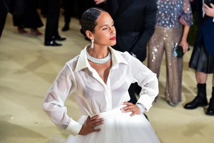 Alicia Keys
Costume Institute Benefit celebrating the opening of In America: A Lexicon of Fashion, Arrivals, The Metropolitan Museum of Art, New York, USA - 13 Sep 2021