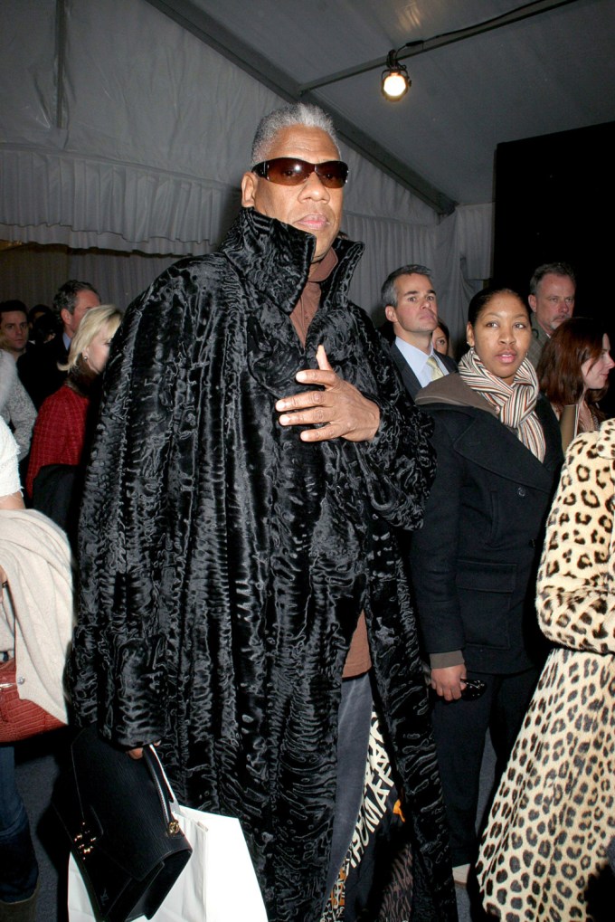 Andre Leon Talley At A 2006 Michael Kors Show