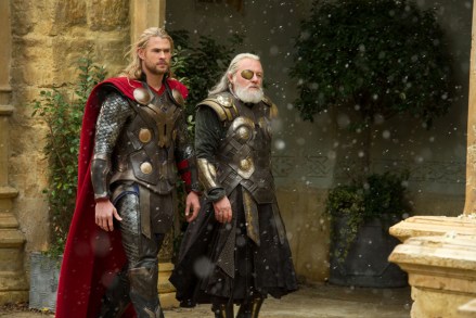 Editorial use only. No book cover usage.Mandatory Credit: Photo by Moviestore/Shutterstock (3178416e)Chris Hemsworth, Sir Anthony HopkinsOr: the Dark World - Sep 2013