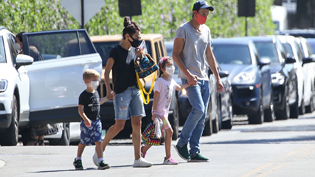 Ashton Kutcher & Mila Kunis Hold Hands With Kids Wyatt, 7, & Dimitri, 5, As They Enjoy Sunny Weather – Photos thumbnail