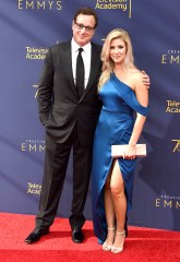 (L-R) Actor Bob Saget and Kelly Rizzo attend the Creative Arts Emmy Awards at the Microsoft Theater in Los Angeles on September 8, 2018.
Creative Arts Emmy Awards, Los Angeles, California, United States - 08 Sep 2018