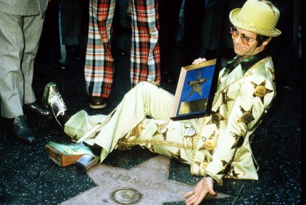 Elton John Received a Star On the Walk of Fame in November 1975 Elton John 1975