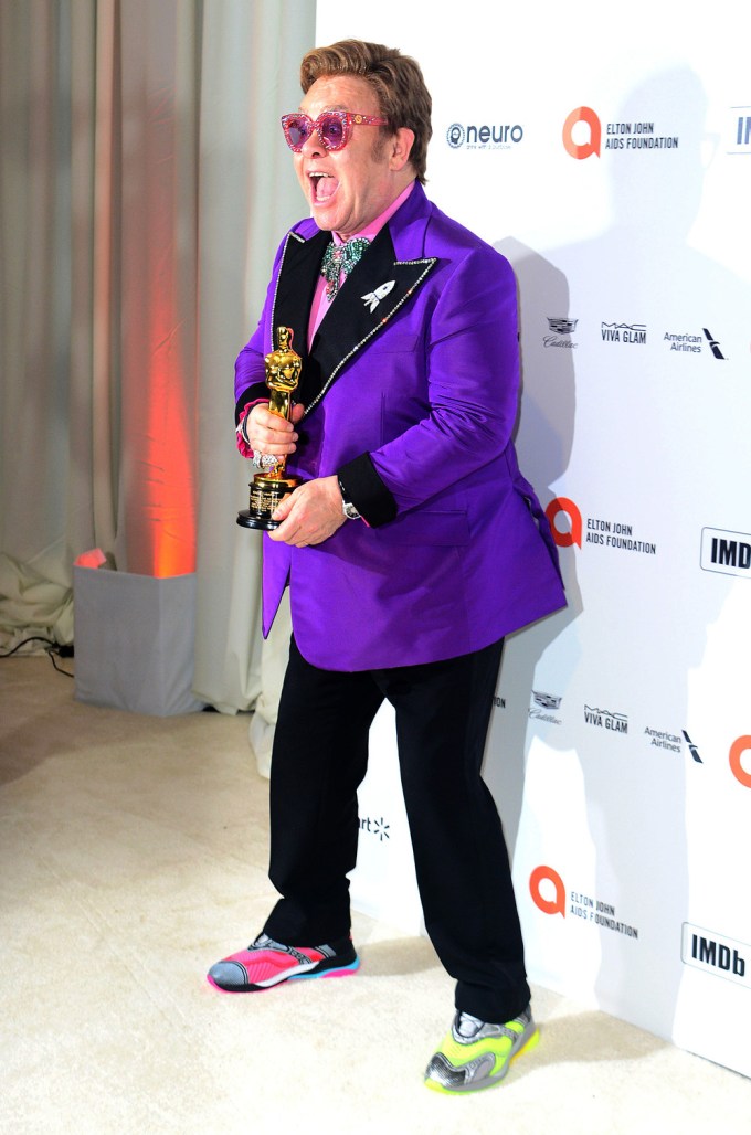 Elton John In Purple
